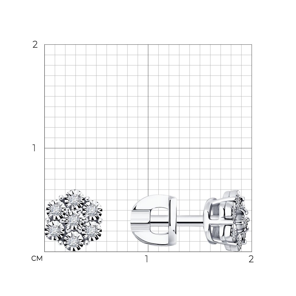 Серьги пусеты 1022299-3 №24 8