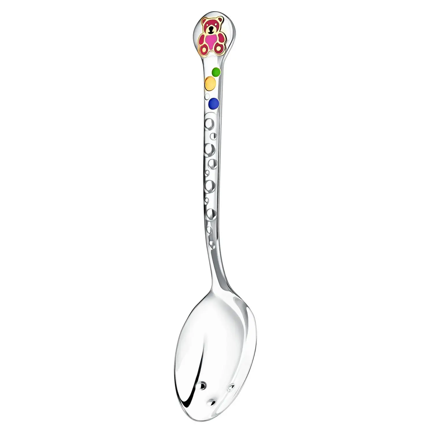 Ложка 368ЛЖ05808_м детская DODO "Медвежонок" ч/п с малиновой эм