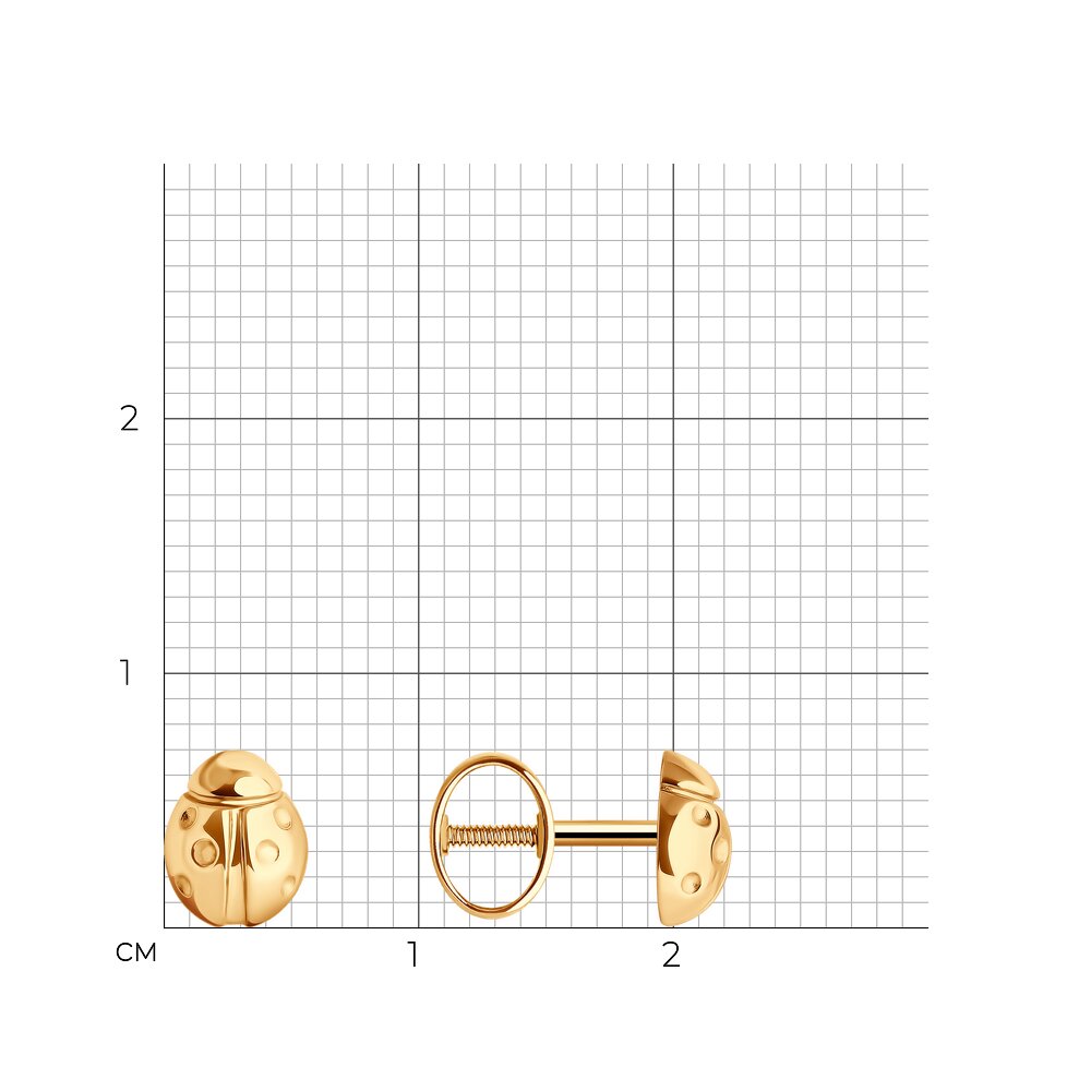 Серьги пусеты 0200221