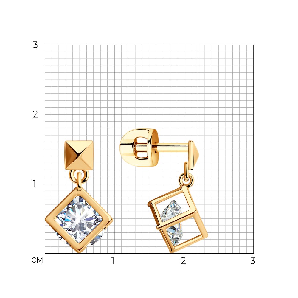 Серьги пусеты 029595