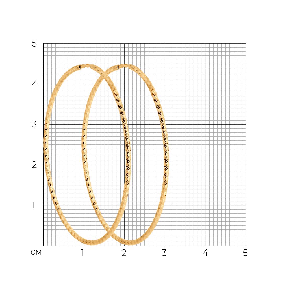 Серьги 140158 d 45мм