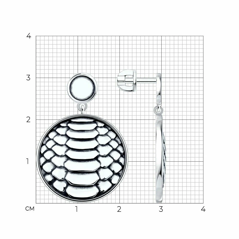 Серьги пусеты 95-122-02654-1