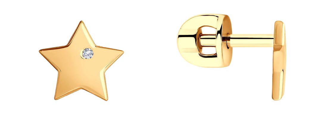 Серьги пусеты 029444