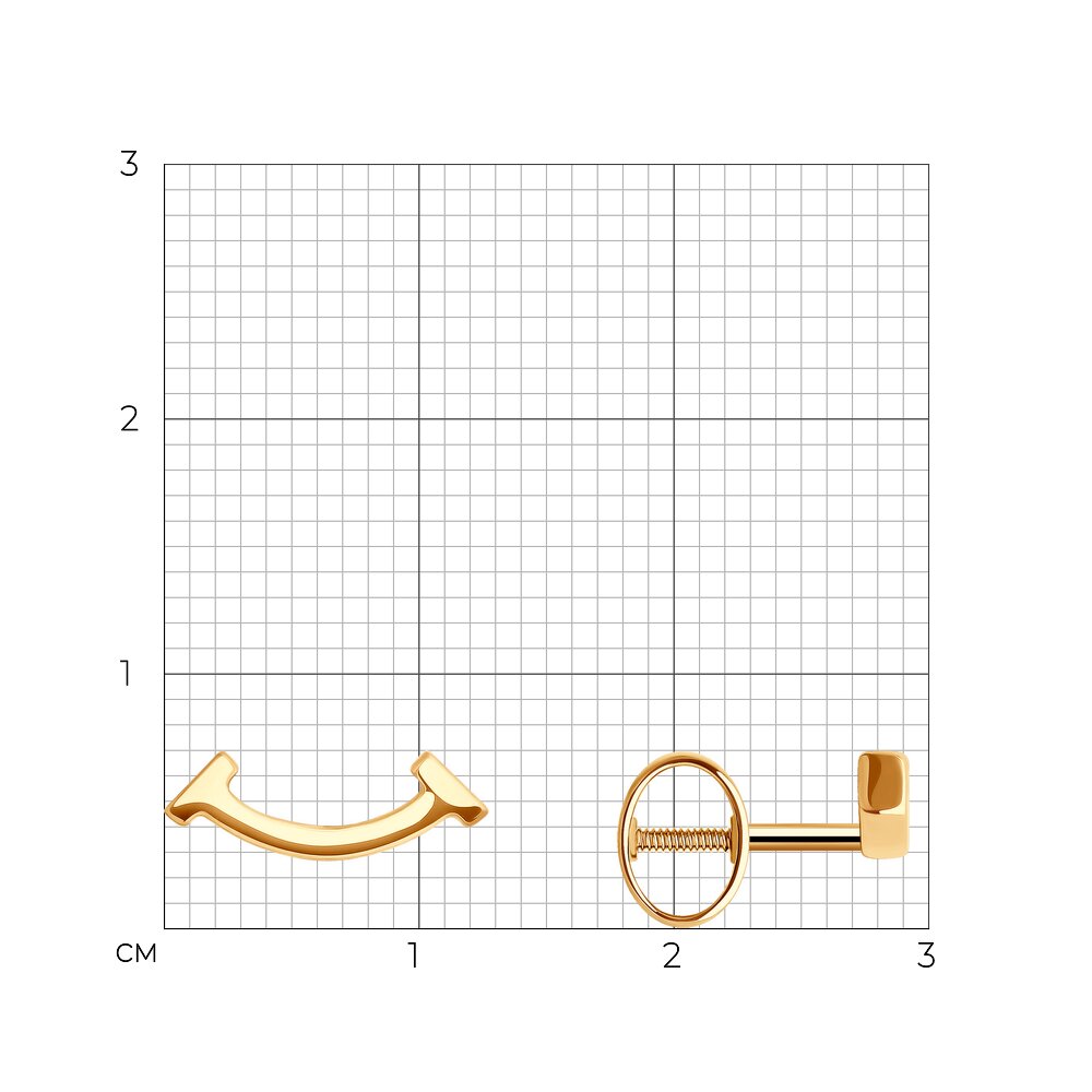 Серьги пусеты 0200212