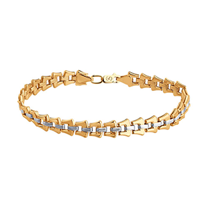 Браслеты золотые с искусственными камнями и без камней