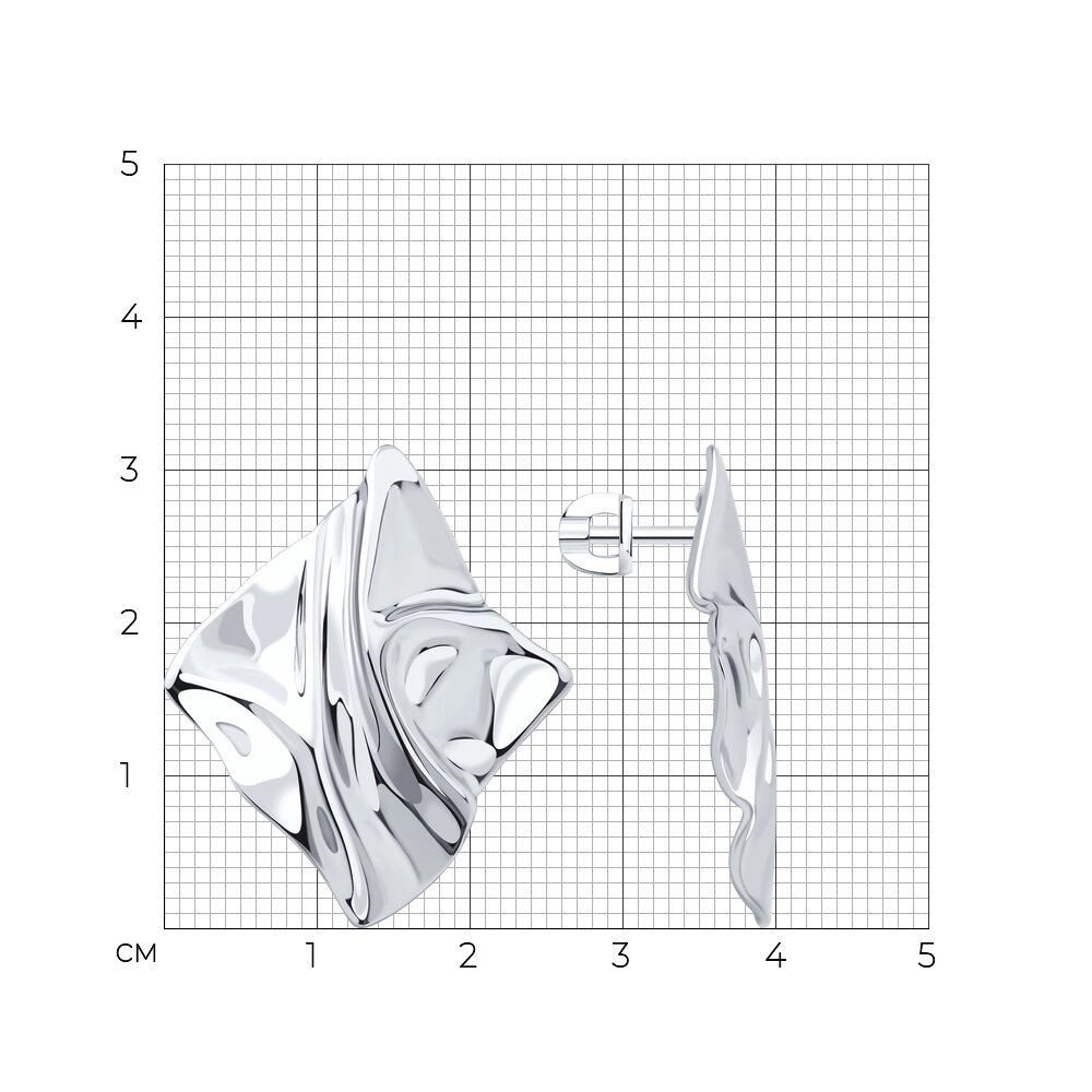 Серьги пусеты 94-122-02338-1