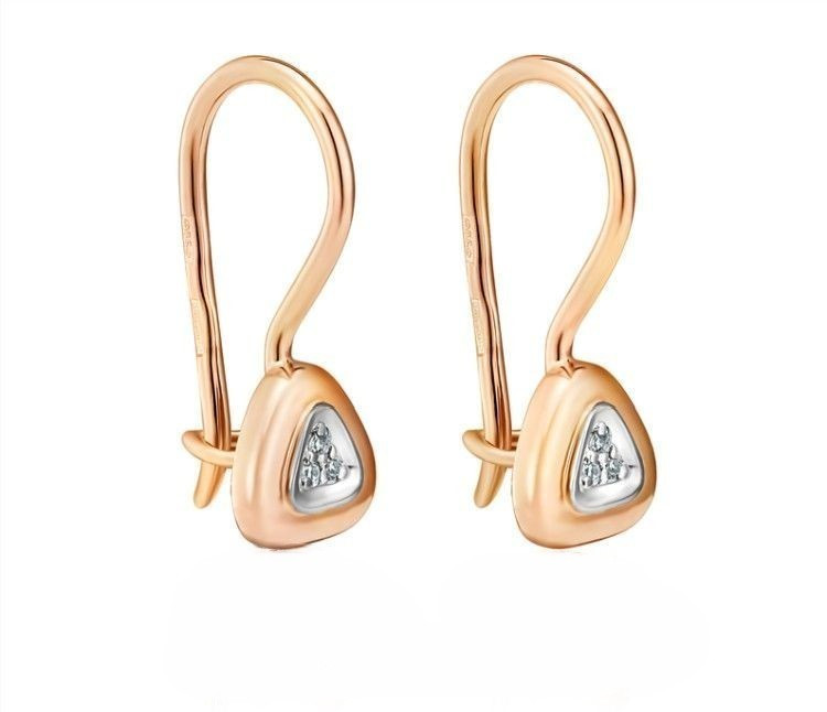 Серьги детские 5-3229-103-2К