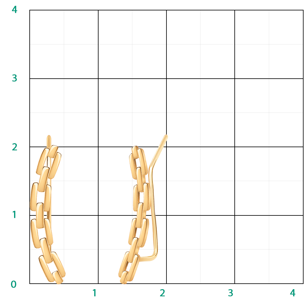 Серьги зажимы 21348