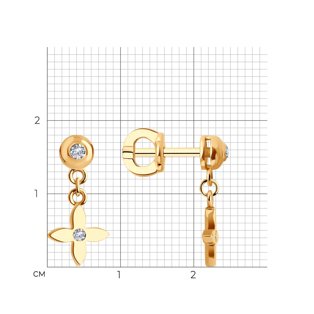 Серьги пусеты 0200425