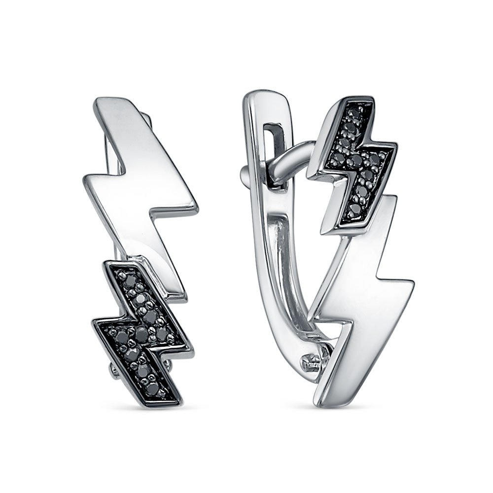 Серьги 5-7301-106-2Б-Чбр