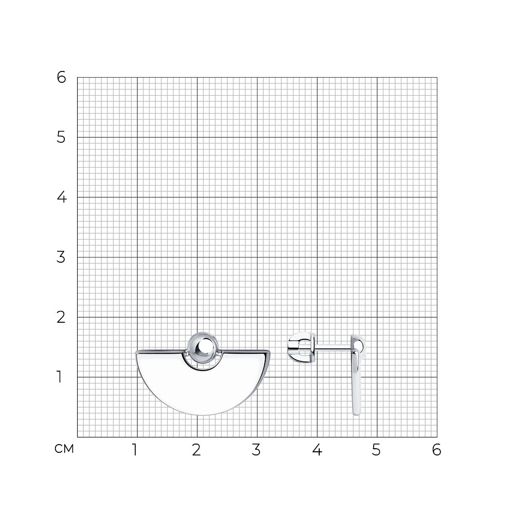 Серьги пусеты 94024075