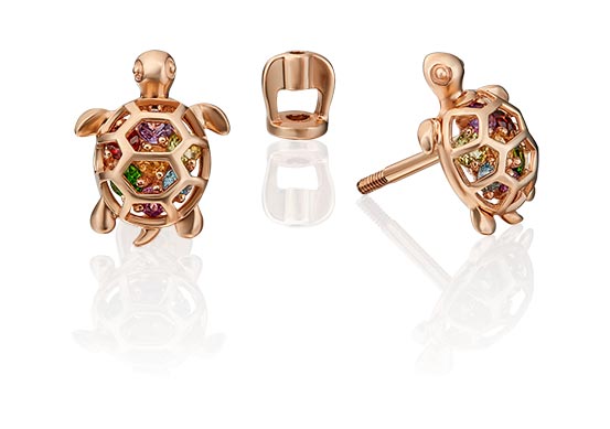 Серьги пусеты 02-4525-00-717-1110-57