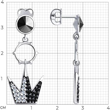 Серьги пусеты 94024750