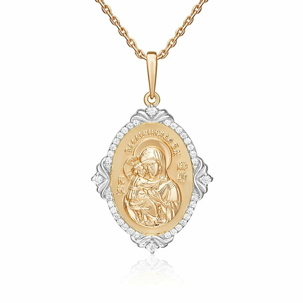 Подвеска 03-2307-01-401-1111-32 Божия Матерь "Владимирская"