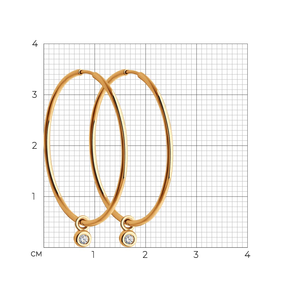 Серьги конго 1022211 №23 6