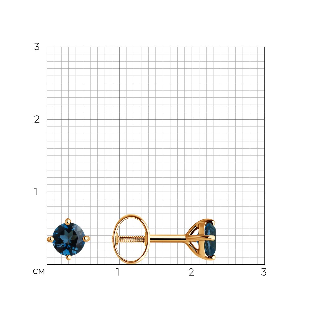 Серьги пусеты 728731
