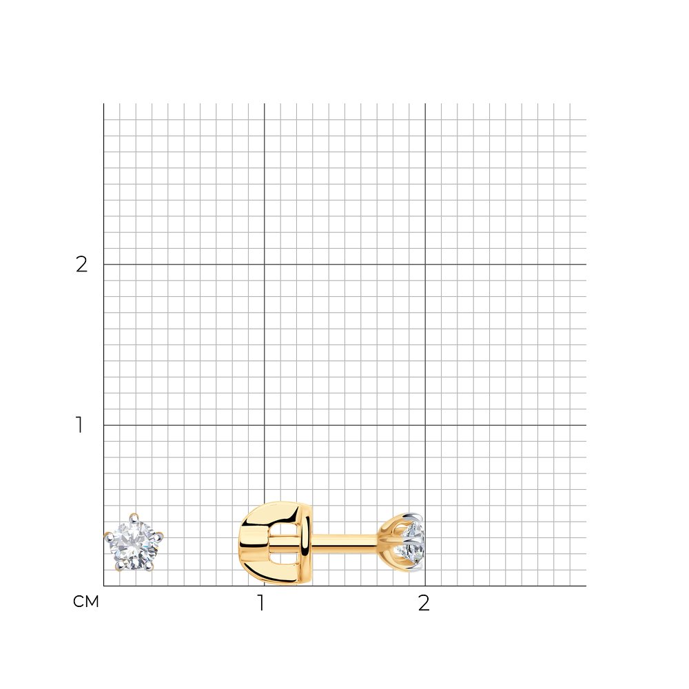 Серьги пусеты 51-222-02166-1 №24 93