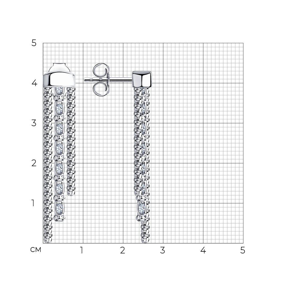 Серьги пусеты 94024509