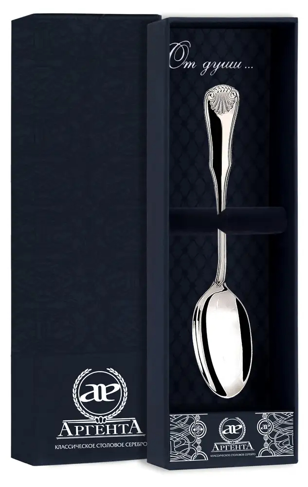 Ложка 253ЛЖ07801 кофейная "Визит"+футляр