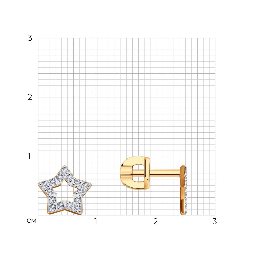 Серьги пусеты 029930