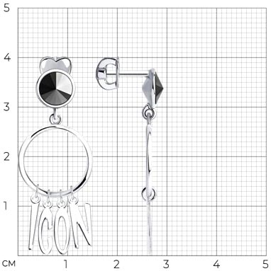 Серьги пусеты 94024768