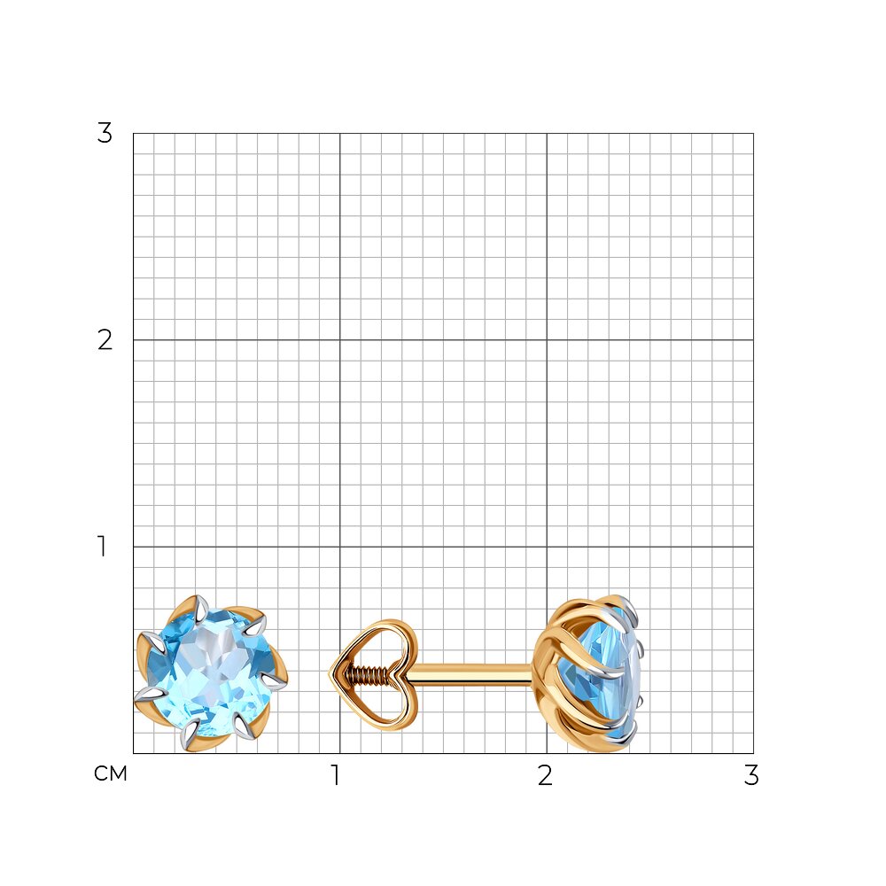 Серьги пусеты 51-322-01774-5