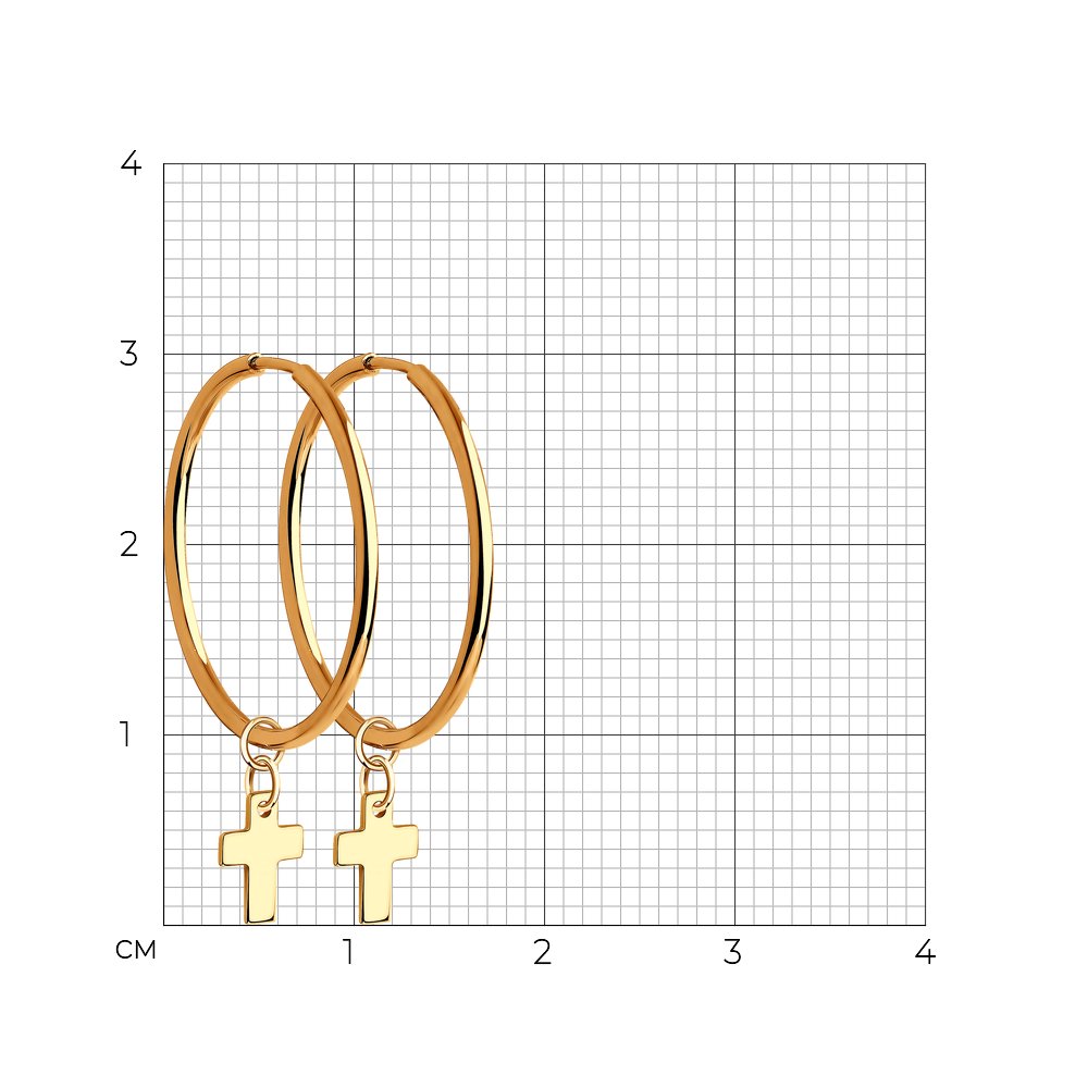 Серьги конго 028671