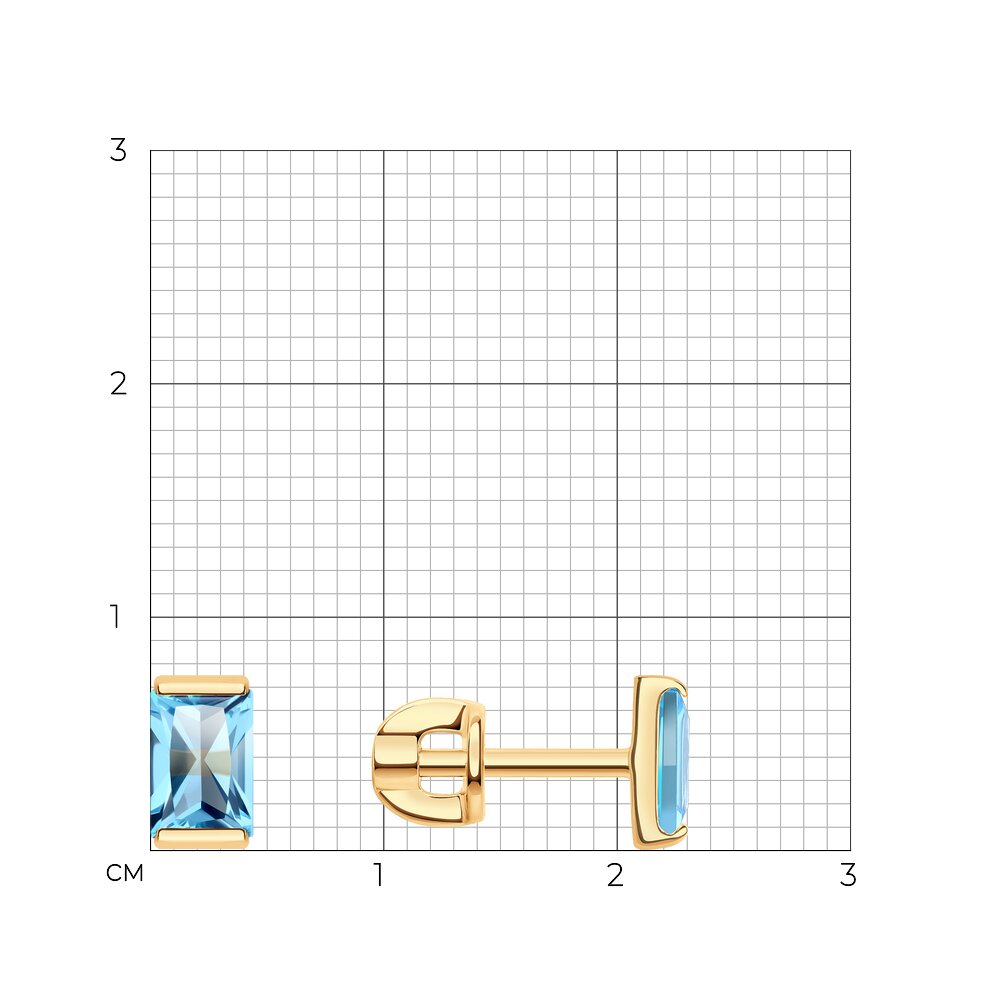 Серьги пусеты 728970