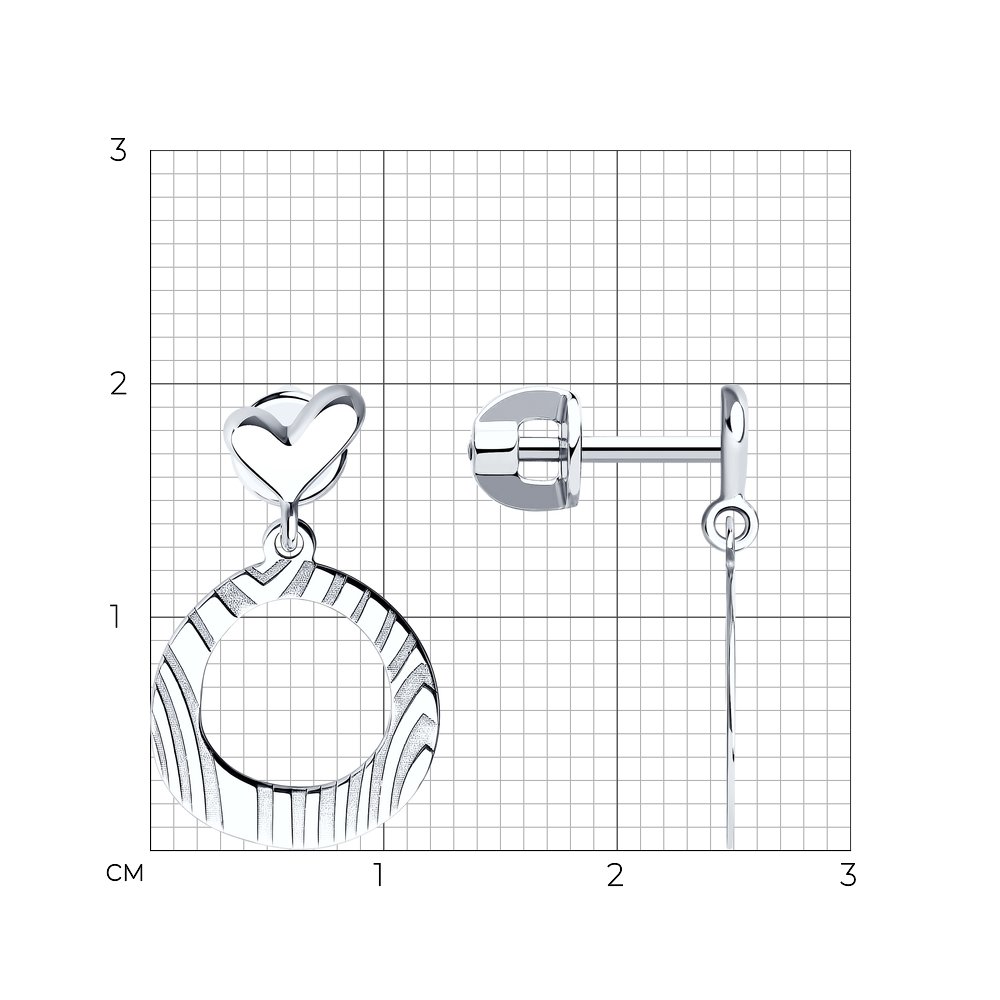 Серьги пусеты 029494-3