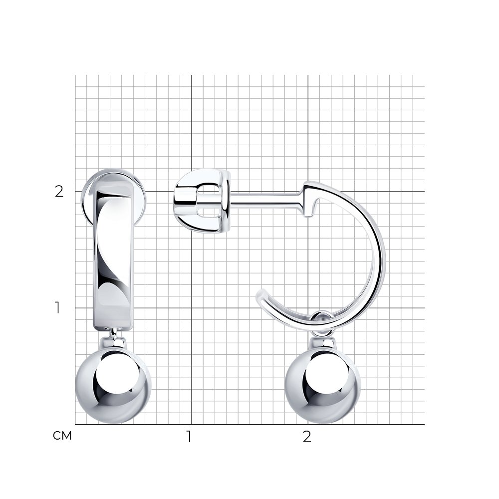 Серьги пусеты 94024802