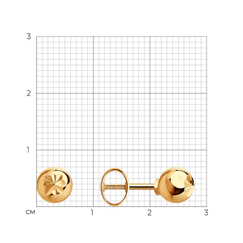 Серьги пусеты 0200255
