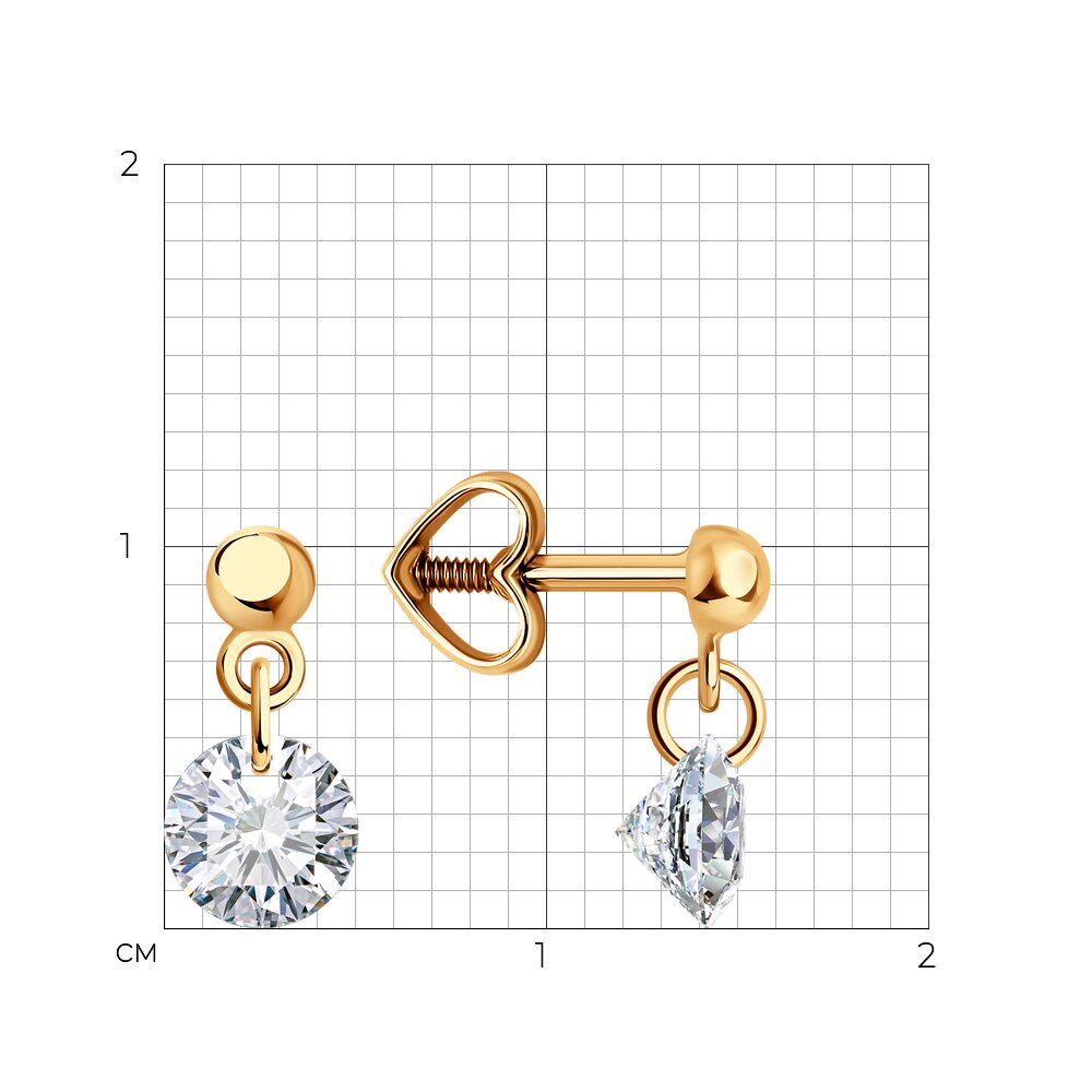 Серьги пусеты 0200490