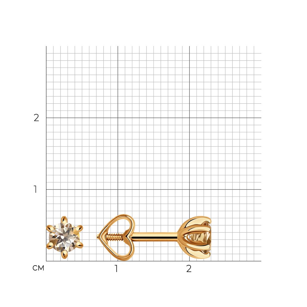 Серьги пусеты 51-222-01656-9 №23 15