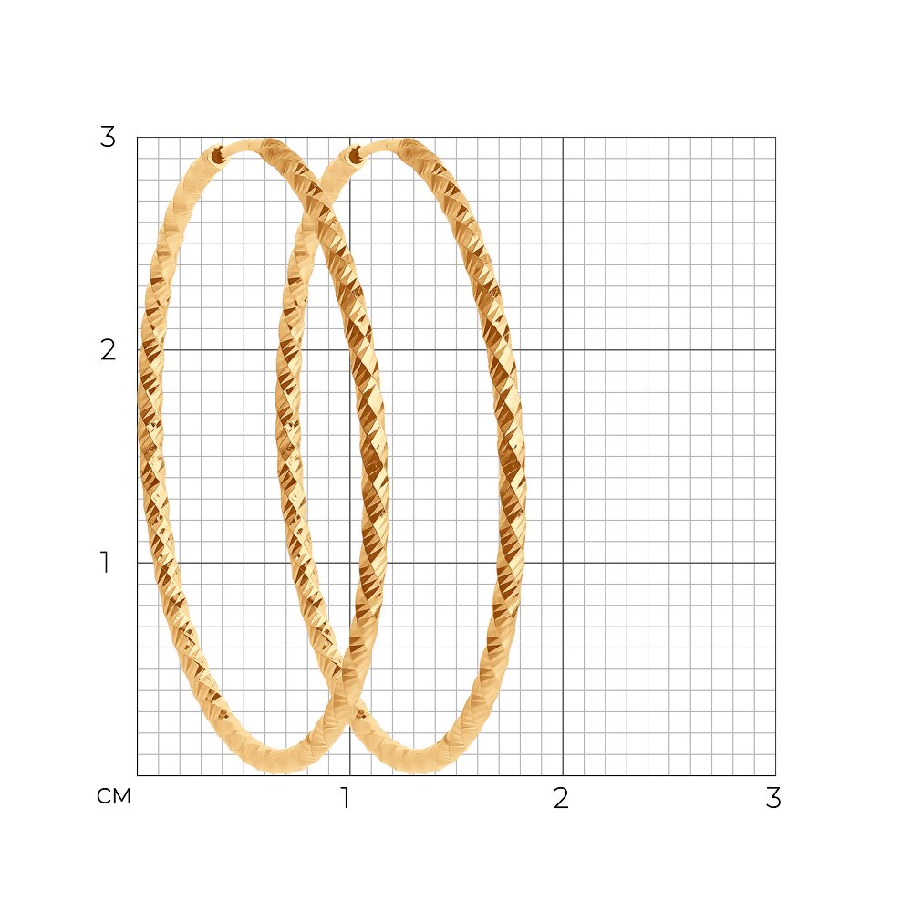 Серьги 140157 d 40 мм