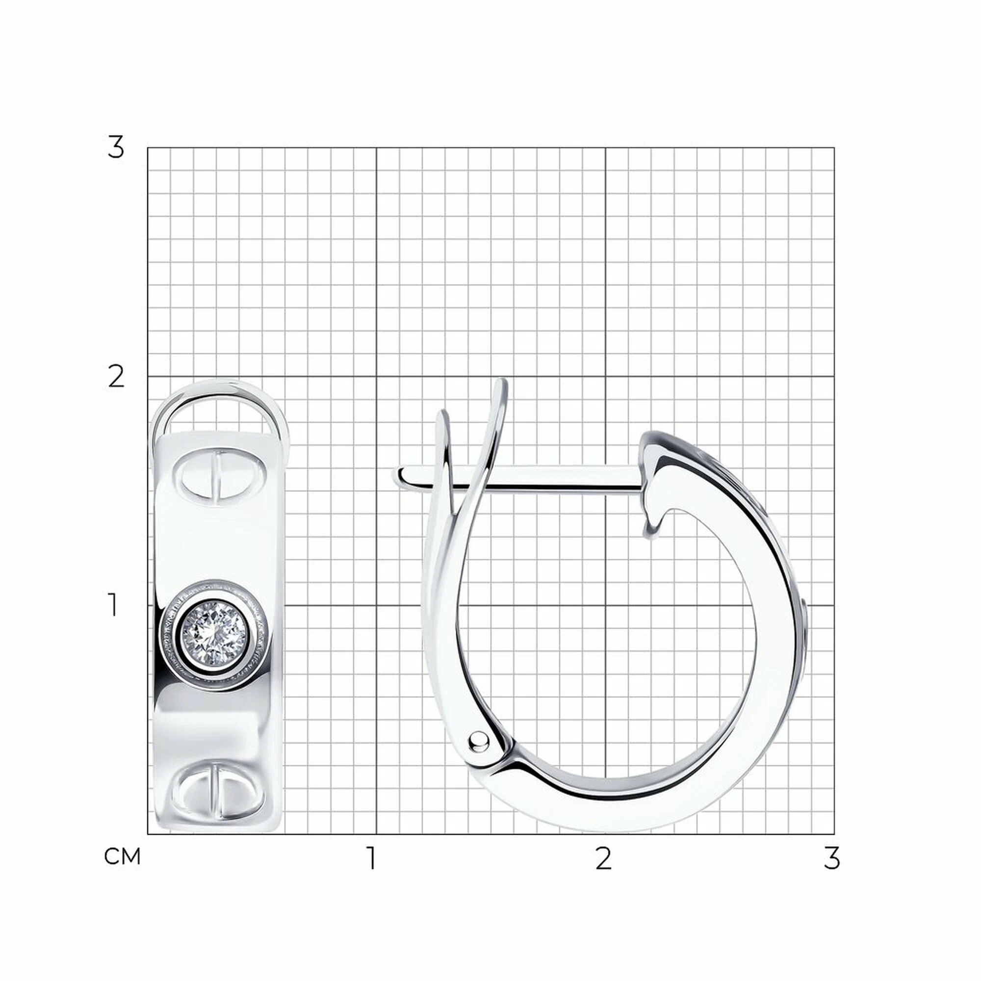 Серьги 93-120-02024-1