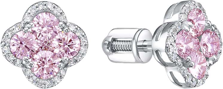 Серьги пусеты 5-6245-103-2Б-СапРоз