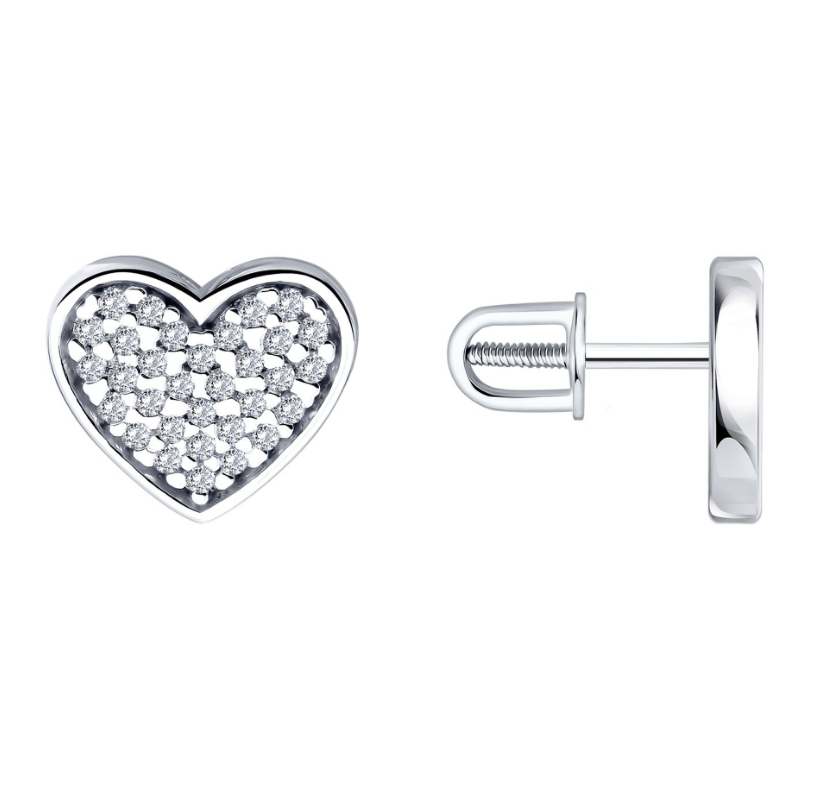 Серьги пусеты 94-122-00268-1