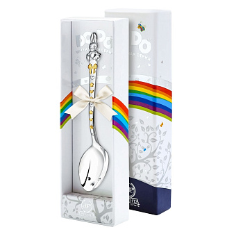 Ложка 1181ЛЖ05802 детская DODO "Зайка" ч/п + футляр