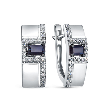 Серьги 5-7248-106-2Б-СапБр